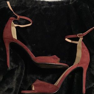 Burgundy heels
